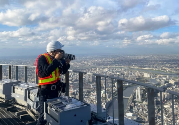 Opening the lightning research station at Tokyo Skytree to foreign media for the first time (October 2024)