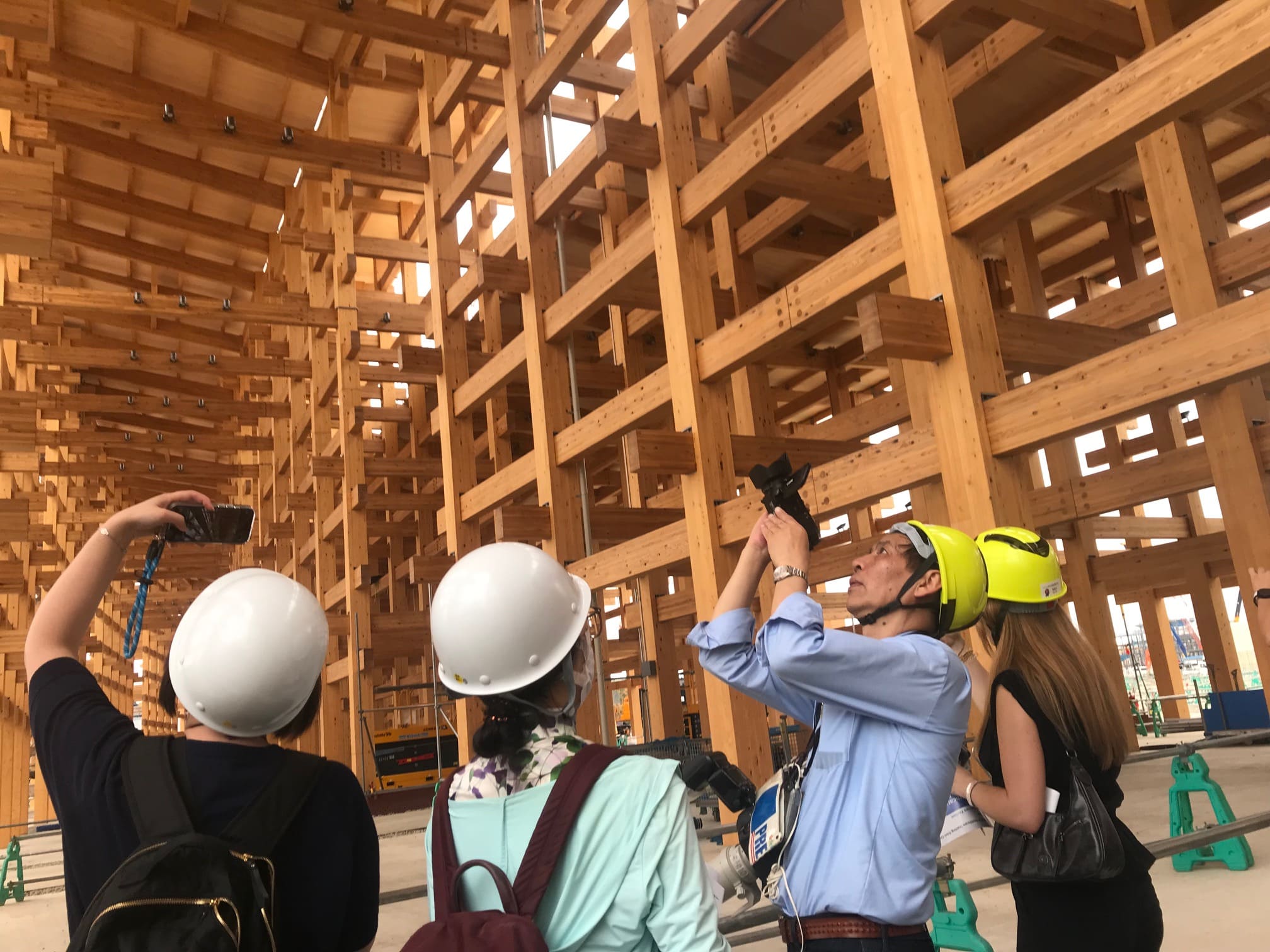 建設中の大阪・関西万博会場を視察（2024年6月）