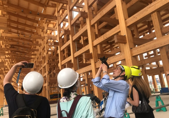 建設中の大阪・関西万博会場を視察(2024年6月)