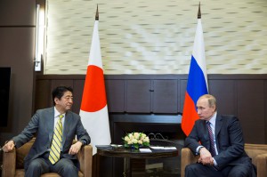 Russian President Putin meets Japanese Prime Minister Abe in Sochi