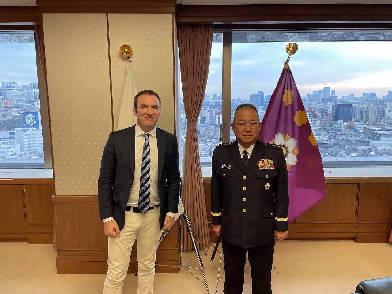 Chief of Staff, Joint Staff Yoshihide Yoshida and Mr. Greene